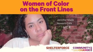 Jennifer Made, a Newark, New Jersey, native who formed the Newark Community Action Network.